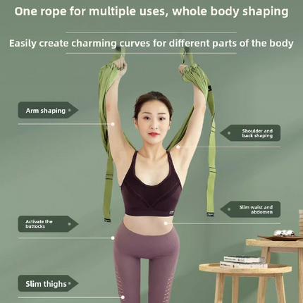 Purple Aerial Yoga Door Hanging Strap for Home Workouts Adjustable Stretch Band for Backbend Inversion and Flexibility Premium Standard Fit for Local Enthusiasts.
