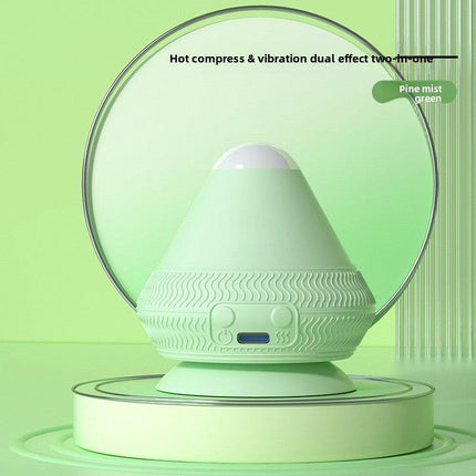 Green Electric Suction Fascia Massage Ball with Heated Vibration Type-C Rechargeable Deep Muscle Relaxation Tool for Local Professionals and Modern Lifestyles.