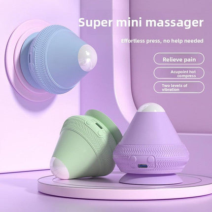 Purple Electric Suction Fascia Massage Ball with Heated Vibration Type-C Rechargeable Deep Muscle Relaxation Tool for Local Professionals and Modern Lifestyles.