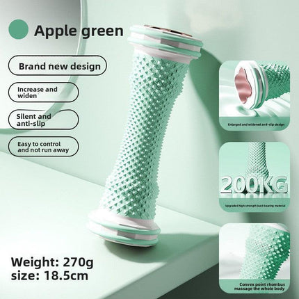 Green Foot Massage Roller for Arch Support and Plantar Fasciitis Relief Durable Fascia Massage Tool with 500 Pressure Points for Local Home Office Wellness.
