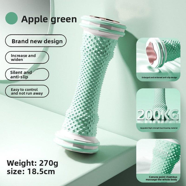 Green Foot Massage Roller for Arch Support and Plantar Fasciitis Relief Durable Fascia Massage Tool with 500 Pressure Points for Local Home Office Wellness.