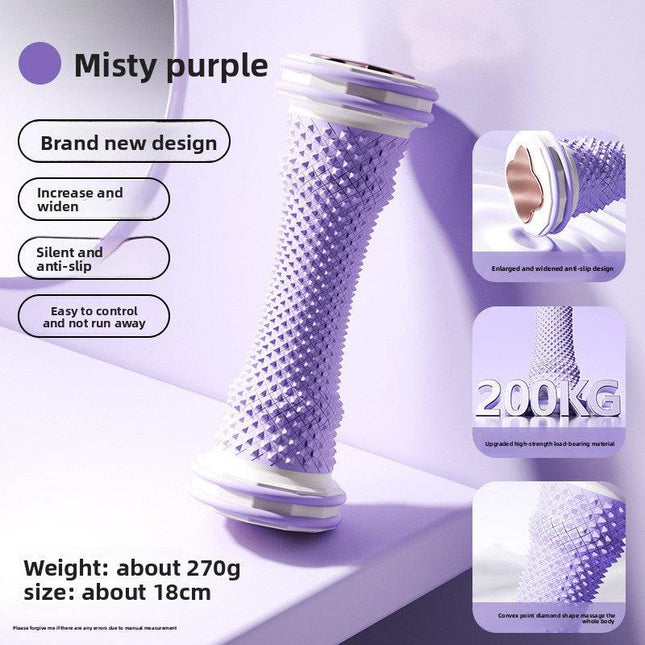 Purple Foot Massage Roller for Arch Support and Plantar Fasciitis Relief Durable Fascia Massage Tool with 500 Pressure Points for Local Home Office Wellness.