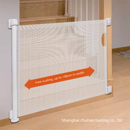 Grey Retractable Baby Safety Gate and Pet Barrier Extra Wide 300cm for Stairs and Doorways No Drill Mesh In-Home Protection Solution for Local Families.