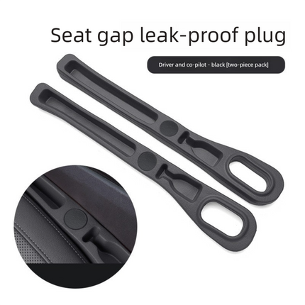 Black Car Seat Gap Filler Strip with Integrated Storage Slot Universal Interior Organizer for Mobile Phones and Keys Safety Solution for Local Drivers.