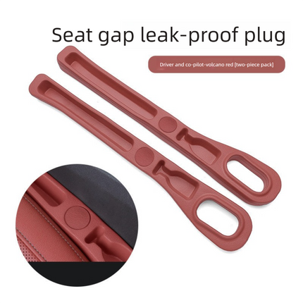 Red Car Seat Gap Filler Strip with Integrated Storage Slot Universal Interior Organizer for Mobile Phones and Keys Safety Solution for Local Drivers.