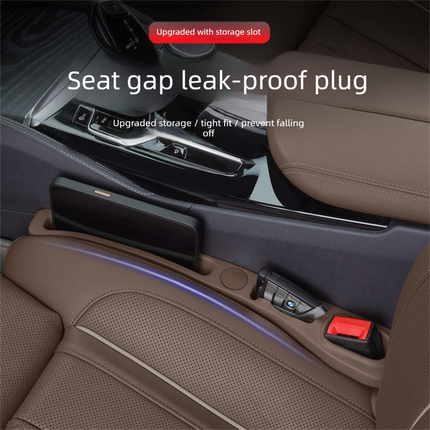 Red Car Seat Gap Filler Strip with Integrated Storage Slot Universal Interior Organizer for Mobile Phones and Keys Safety Solution for Local Drivers.