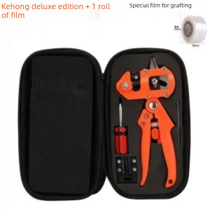 Orange Handheld Grafting Shear with Replaceable Blades and Pruning Function for Tree Grafting and Branch Trimming Professional Garden Tool Local Standard Fit.