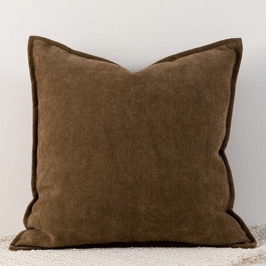 Mint chocolate Nordic Herringbone Chenille Pillowcases 2 Pack 45x45cm for Sofa and Bed Soft Decorative Cushion Covers No Inserts Included Local Standard Fit Home Styling.