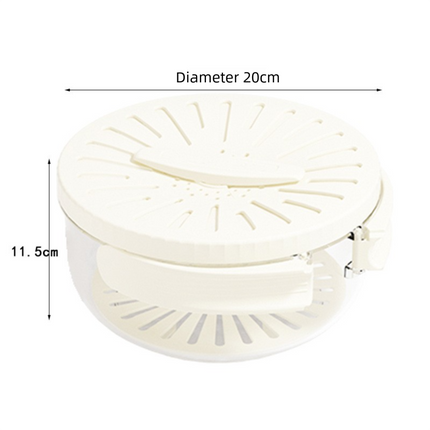 White large Multi-functional Fruit and Vegetable Washing Bowl with Lid and Hidden Handle Double-Layer Drainage Container for Refrigerator Storage and Outdoor Picnic Efficient Food Preservation for Local Standard Kitchens.
