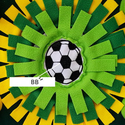Interactive Dog & Cat Snuffle Mat – Football Field Design Puzzle Feeding Mat for Mental Stimulation, Slow Feeding, and Anxiety Relief.
