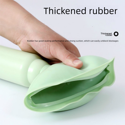 Green High-Pressure Toilet Plunger with Vacuum Seal – Powerful Drain Unclogger for Toilets, Sinks & Drains (45cm).