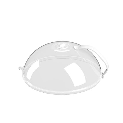 360° Microwave Splash Cover with Rotating Vent and Heat-Resistant Handle – Transparent Food Protector for Cooking, Reheating, and Refrigeration.