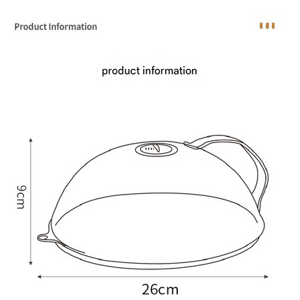 360° Microwave Splash Cover with Rotating Vent and Heat-Resistant Handle – Transparent Food Protector for Cooking, Reheating, and Refrigeration.