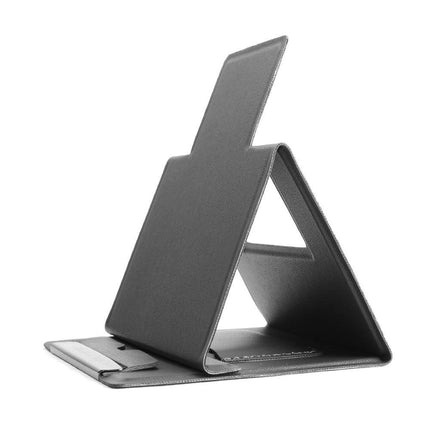 2-PCS Blue Portable Foldable Phone Stand with Card Holder – Compact Desktop Mobile Phone Holder for Home, Office, and Travel Use.