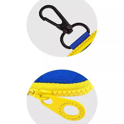 Mini Compact Pouch with Zipper Closure – Portable Storage Case for Earbuds and Small Items.