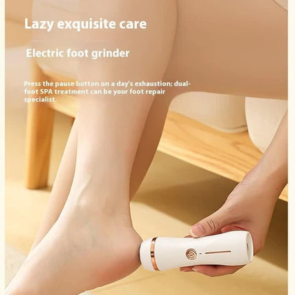 Electric Foot Callus Remover Rechargeable Pedicure Tool with 3 Grinding Heads Portable Dead Skin Exfoliator Peach Pink.