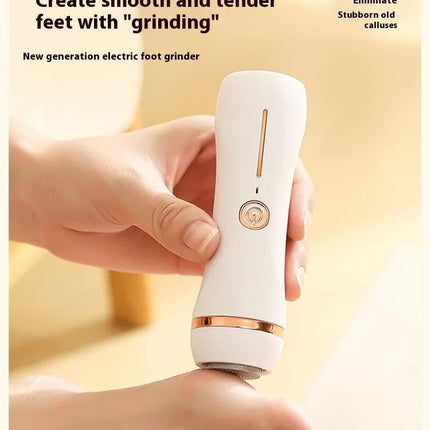 Electric Foot Callus Remover Rechargeable Pedicure Tool with 3 Grinding Heads Portable Dead Skin Exfoliator Peach Pink.
