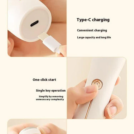 Electric Foot Callus Remover Rechargeable Pedicure Tool with 3 Grinding Heads Portable Dead Skin Exfoliator Peach Pink.