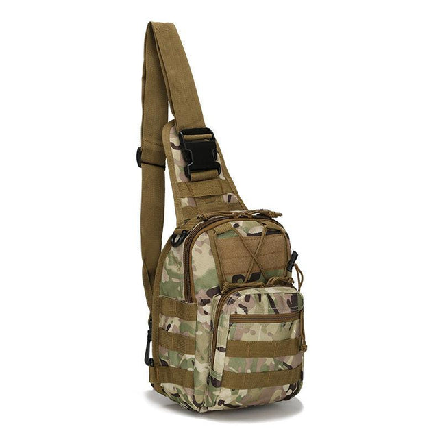 Tactical Sling Bag Multicam CP Pattern 600D Waterproof Crossbody Backpack MOLLE EDC Shoulder Pack.