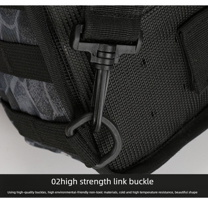 Tactical Sling Bag Multicam CP Pattern 600D Waterproof Crossbody Backpack MOLLE EDC Shoulder Pack.