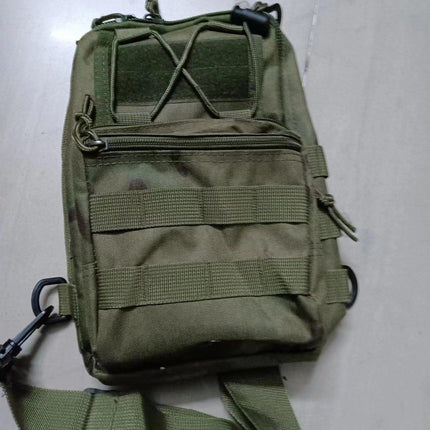 Tactical Sling Bag FG Foliage Green Camo 600D Waterproof Crossbody Backpack MOLLE EDC Shoulder Pack.