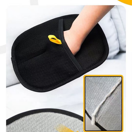 2 PCS Pet Hair Remover Mitt Reusable Static Lint Brush Glove for Cat & Dog Fur Cleaning Furniture Clothes & Bedding.
