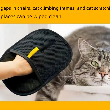 2 PCS Pet Hair Remover Mitt Reusable Static Lint Brush Glove for Cat & Dog Fur Cleaning Furniture Clothes & Bedding.