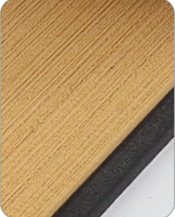EVA Faux Teak Boat Flooring Border Trim Self Adhesive Marine Decking Strip Non Slip Foam Sheet for Yacht Caravan RV (Gold & Black, 240cm x 5.7cm).