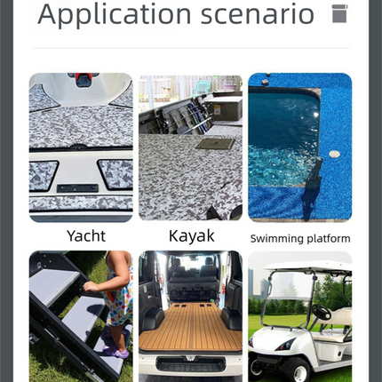 Camouflage EVA Foam Boat Flooring Sheet Self Adhesive Marine Decking Mat Non Slip Grip Roll for Jet Ski Kayak & RV (Black White Camo, 250cm x 26cm).