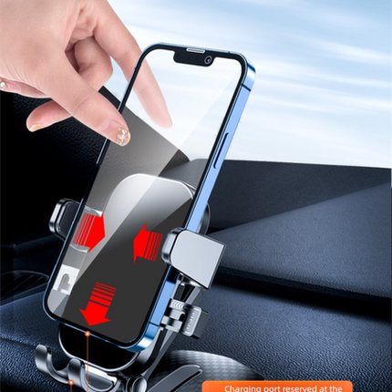 Universal Dashboard Car Phone Holder 360° Rotating Clip Mount HUD Design Anti-Slip Cradle for 4-7.2 Inch Smartphones GPS Navigation.