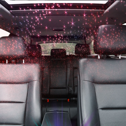 4-in-1 Retractable Car Charger Adapter 120W Dual Type-C Cables Starry Sky Projector Fast Charging for iPhone 15/16 Samsung Pixel.