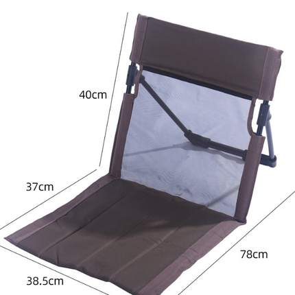 Portable Folding Camping Chair with Aluminum Support Rod Lightweight Mesh Lawn Seat and Backrest for Outdoor Beach Hiking Purple Mesh Style.