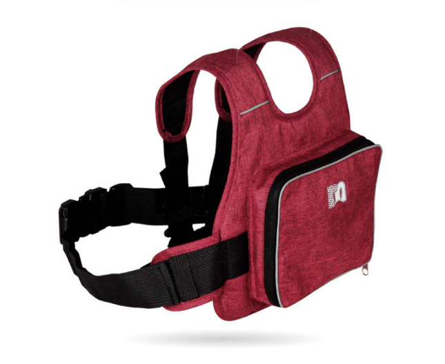 Children Motorcycle Safety Harness for Electric Bike Adjustable Kids Security Strap with Storage Bag Red Anti-Fall Protection Gear Front and Rear Use.