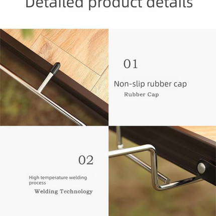2 PCS Portable Folding Trash Bag Holder Stand Stainless Steel Garbage Bag Rack for Camping Picnic Kitchen and Student Desk Natural Finish.