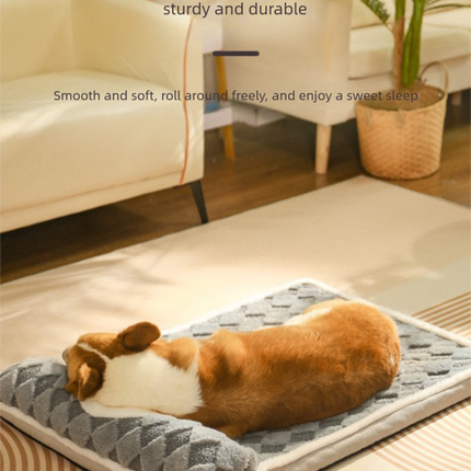 Thickened Soft Pet Bed Mat XL Size Grey Extra Large Dog Sleeping Pad Washable Cushion for Large Breeds and Multi-Pet Use All Season.