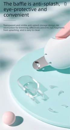 Adjustable Cat Nail Clippers Safety Round Hole Trimmer 1mm-3.5mm Anti-Splash Grooming Tool with File for Kittens & Rabbits Pink.