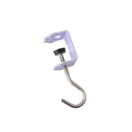 Macaron Paw Table Side Hook 2-Piece Set Adjustable Desk Hanging Clamp No-Drill Portable Bag Hook Light Pink.