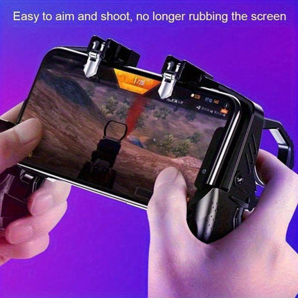 K21 Mobile Game Controller Gamepad L1 R1 Trigger Fire Buttons Ergonomic Grip for PUBG COD Mobile iOS Android Phone Black.