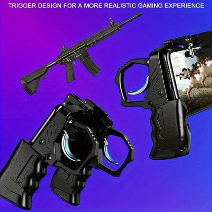 K21 Mobile Game Controller Gamepad L1 R1 Trigger Fire Buttons Ergonomic Grip for PUBG COD Mobile iOS Android Phone Black.