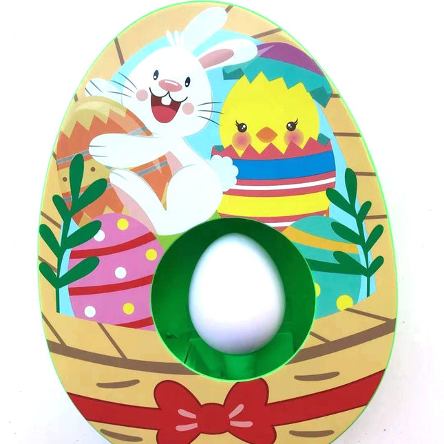 Easter Bunny and Chick Egg Decorating Kit Electric DIY Painting Machine with 8 Markers and 3 Toy Eggs Set.