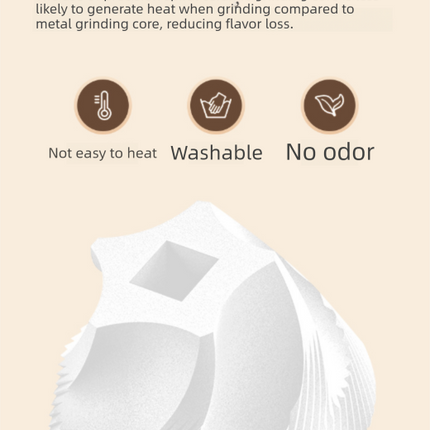 Portable Electric Coffee Grinder Wireless Rechargeable Burr Mill with Cleaning Brush Automatic Bean Grinder MDJ-13 White.