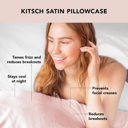 1-Pair White Luxury Satin Silk Pillowcase for Hair and Skin - Smooth Cooling Pillow Cover with Envelope Closure - Queen (20x30").