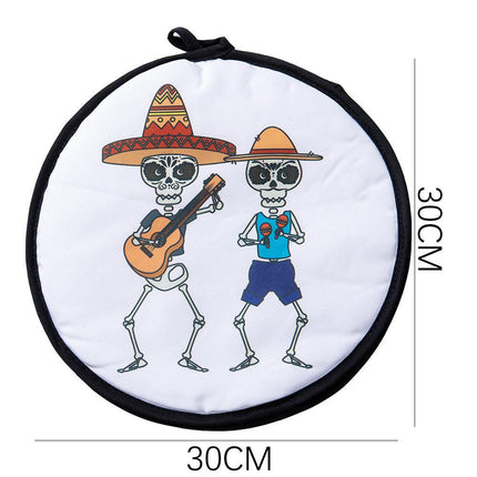 2-Pack 12-Inch Tortilla Warmer Pouch for Soft Tacos, Pancakes & Potatoes (30x30cm, Style 2).