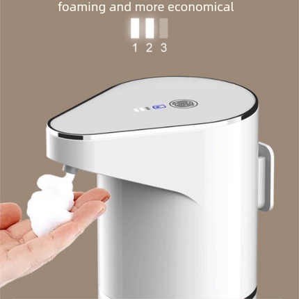 S127 Touchless Foam Automatic Induction Pump (350ml) - Wall-Mounted & Countertop Dual Use, Compact Soap Washer for Kitchen & Bathroom.