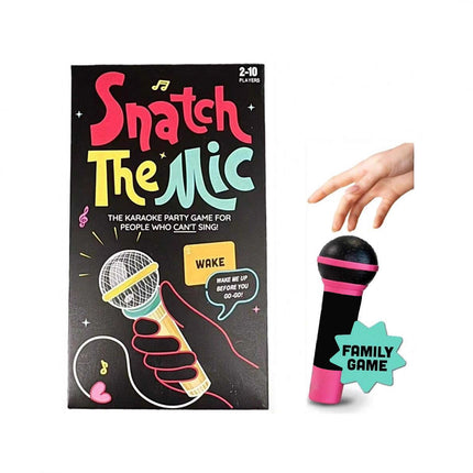 Snatch The Mic Music-Party Game - High-Energy Family & Social Interactive Game for All Ages.