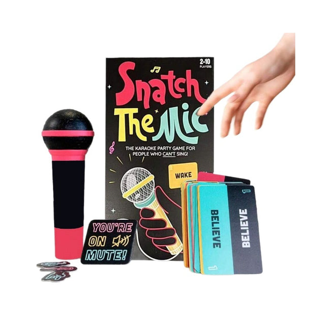 Snatch The Mic Music-Party Game - High-Energy Family & Social Interactive Game for All Ages.