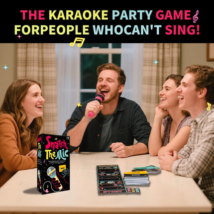 Snatch The Mic Music-Party Game - High-Energy Family & Social Interactive Game for All Ages.