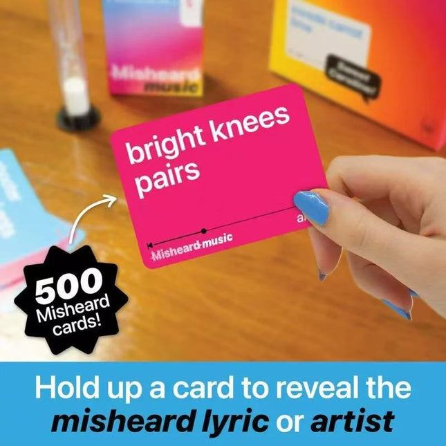 Misheard Music Music-Party Game - High-Energy Family & Social Interactive Game for All Ages.