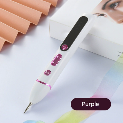Professional Electric Mole & Dark Spot Remover Pen - Advanced Plasma Ion Technology for Seamless Skin Tag & Freckle Removal (Purple).