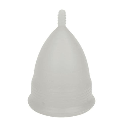 2PCS Reusable Medical Grade Silicone Menstrual Cup(XS Size) & 2PCS Matching Sterilizer Box - Microwave Safe Disinfector Case, Heat Resistant 130°C (White Set).